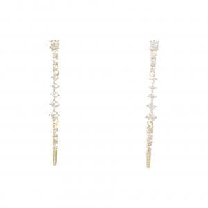 K18YG ダイヤモンド ピアス 0.50CT