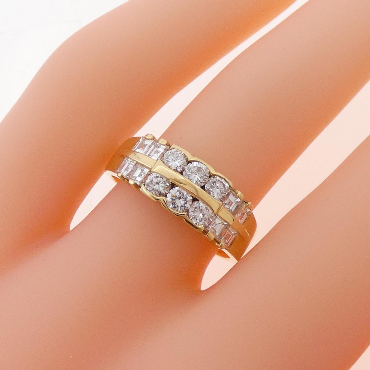 K18YG ダイヤモンド リング 0.47CT
