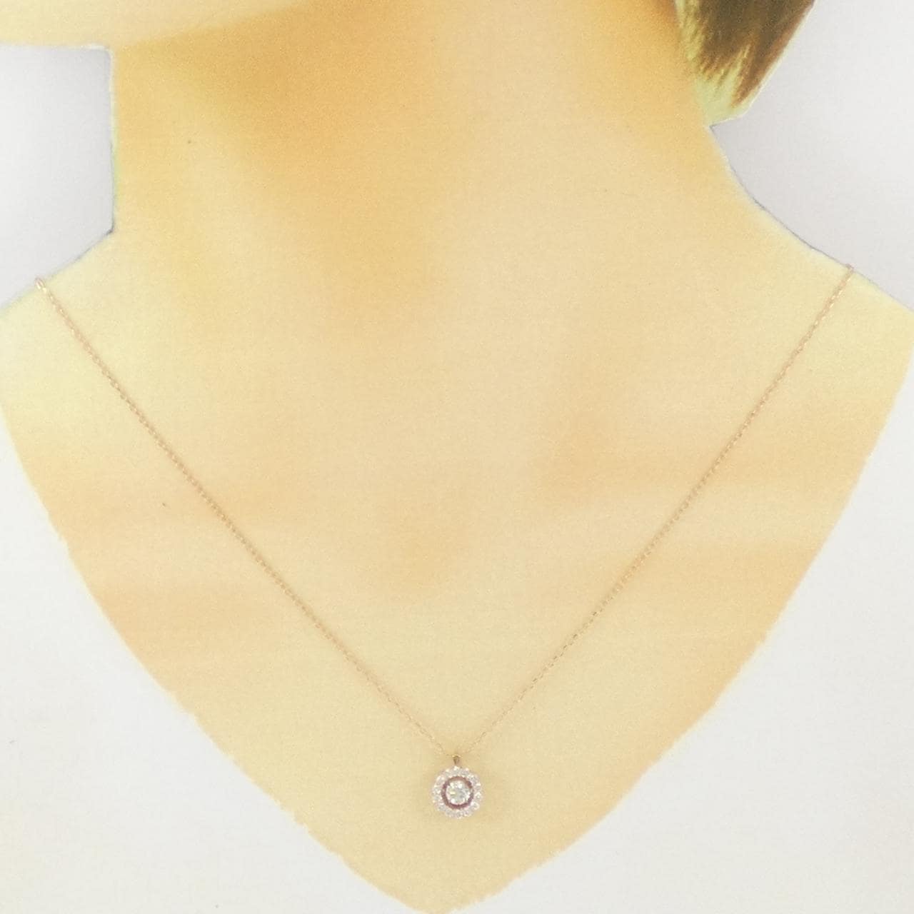 K18PG ダイヤモンド ネックレス 0.32CT
