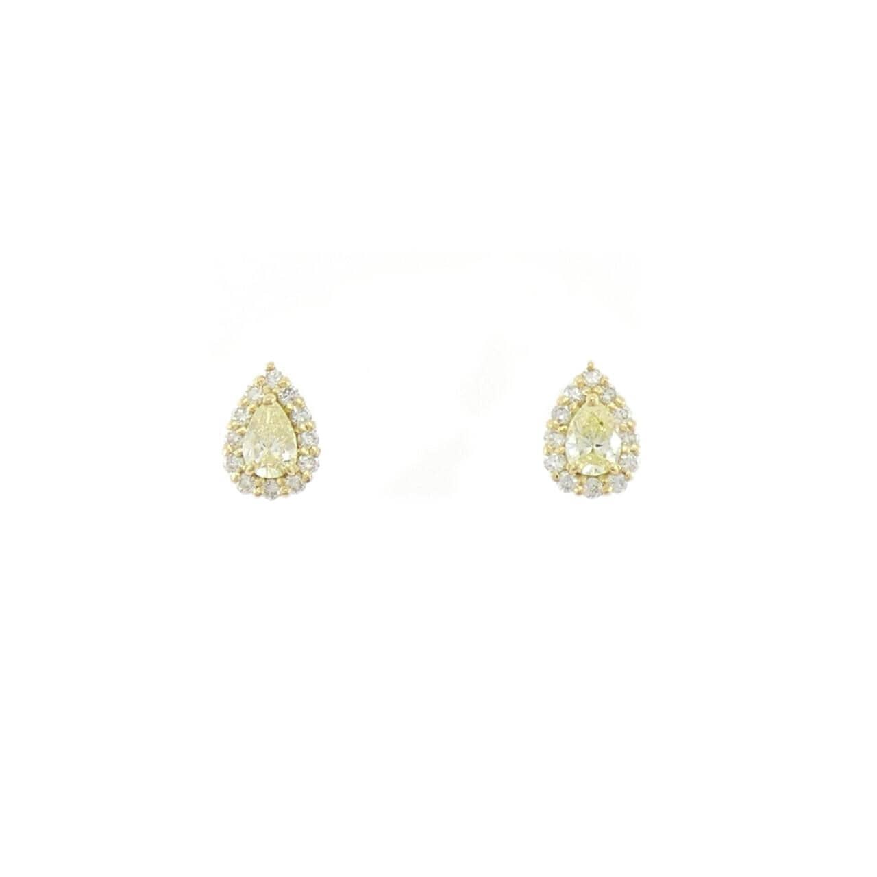 【新品】K18YG ダイヤモンド ピアス 0.24CT