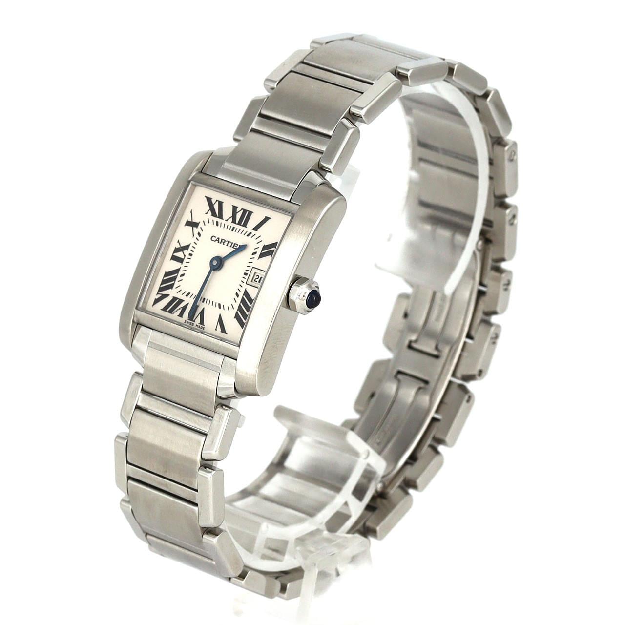 カルティエ タンクフランセーズMMデイト W51011Q3 SS クォーツ