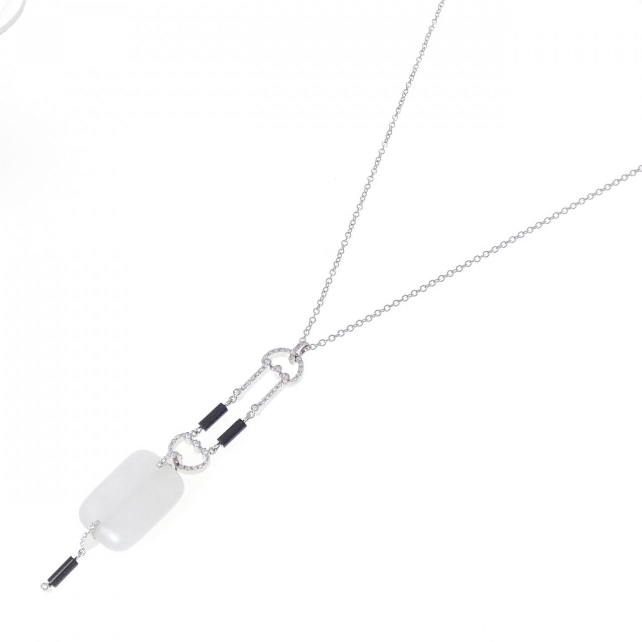 750WG カラーストーン ネックレス