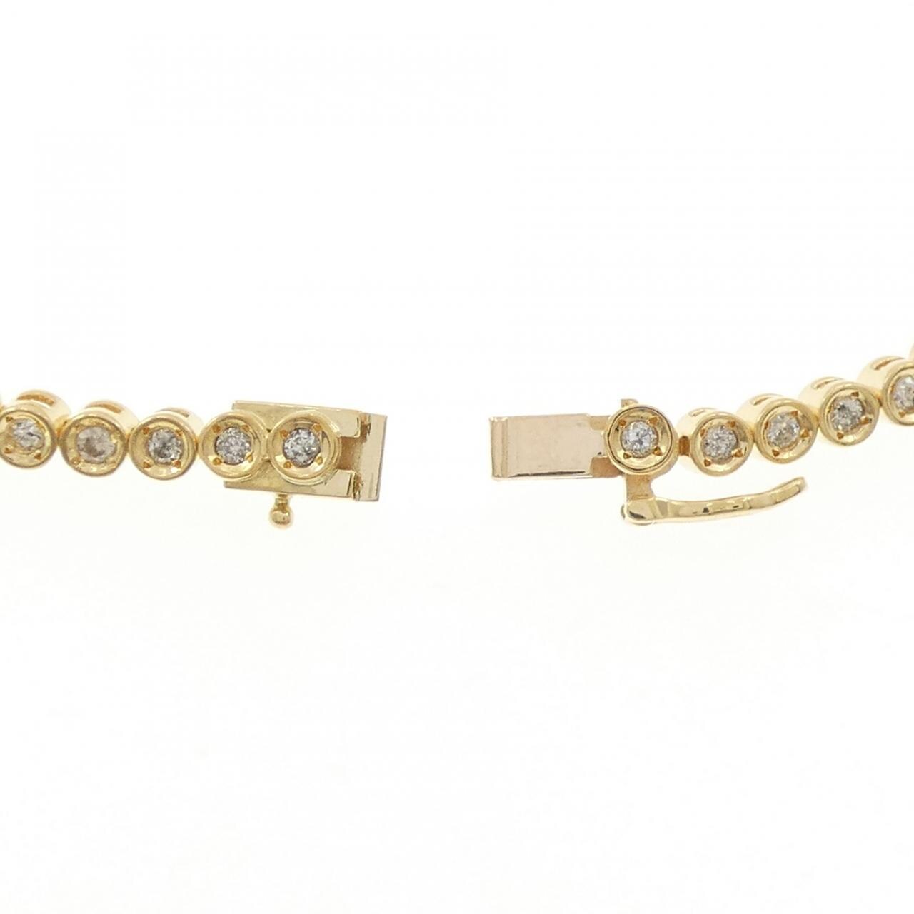 K18YG ダイヤモンド ブレスレット 1.00CT