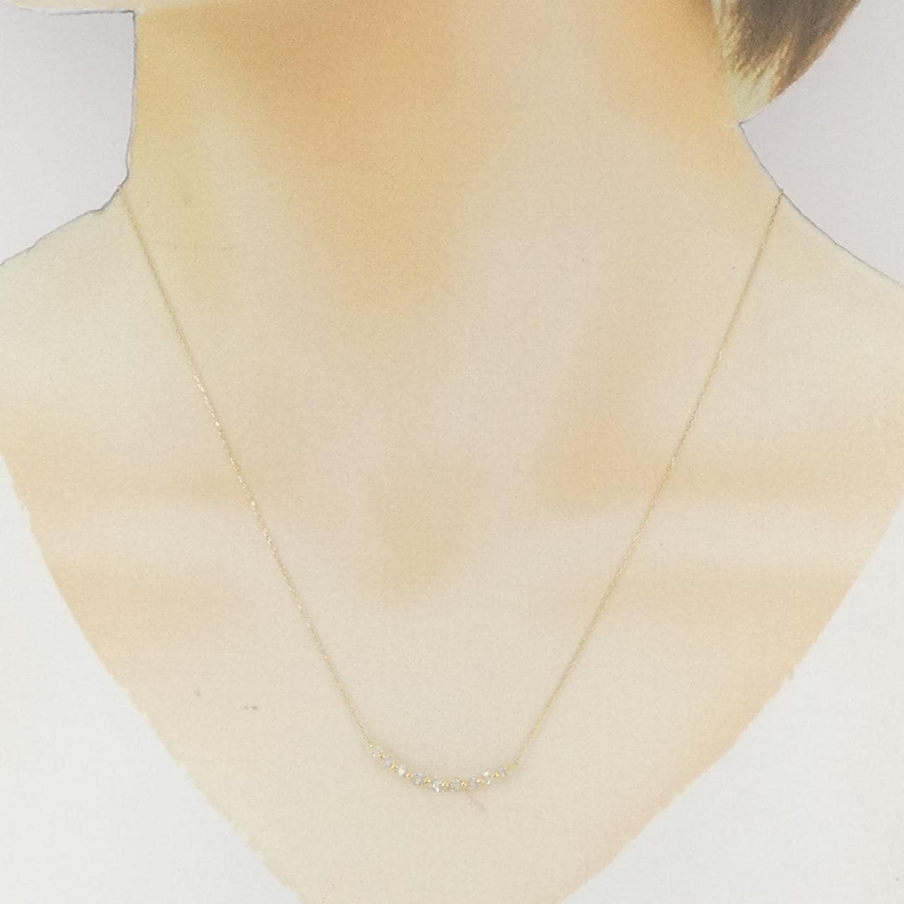 K18YG ダイヤモンド ネックレス 0.30CT