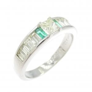 PT900 エメラルド リング 0.17CT