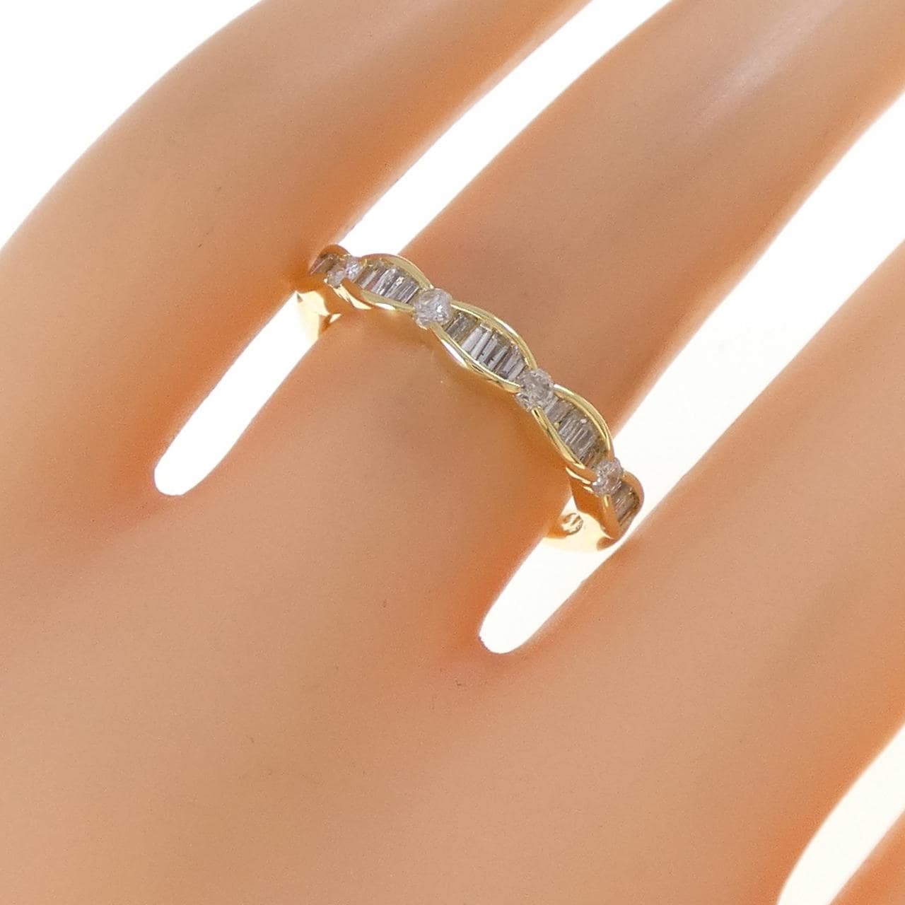 K18YG ダイヤモンド リング 0.43CT