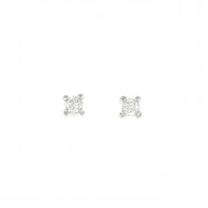PT850/PT900 ソリティア ダイヤモンド ピアス 0.18CT