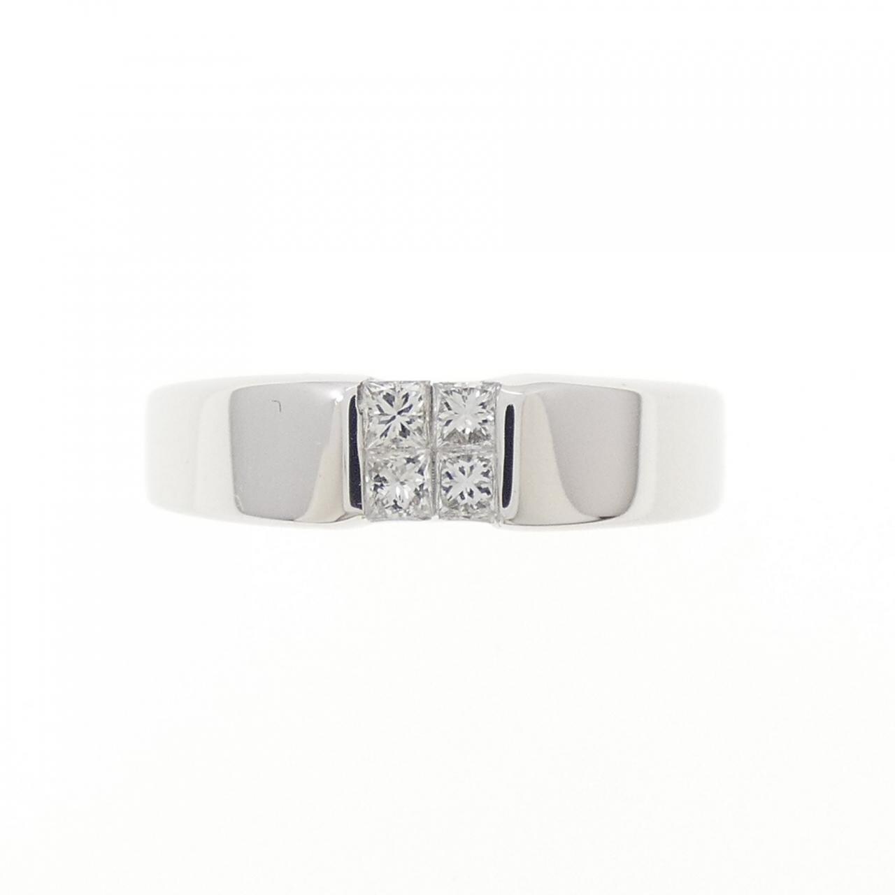 K18WG ダイヤモンド リング 0.18CT