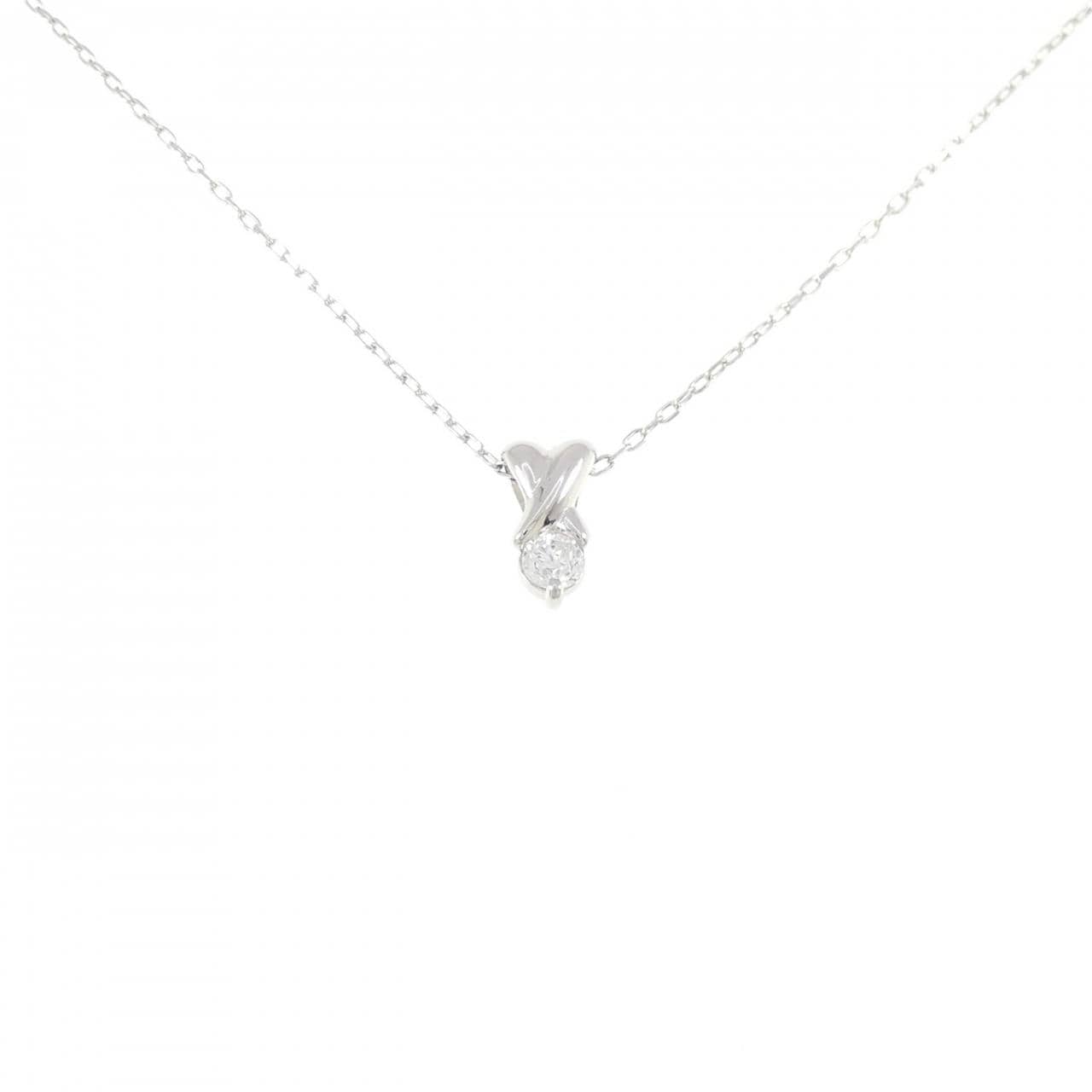 PT900/PT850 ダイヤモンド ネックレス 0.18CT