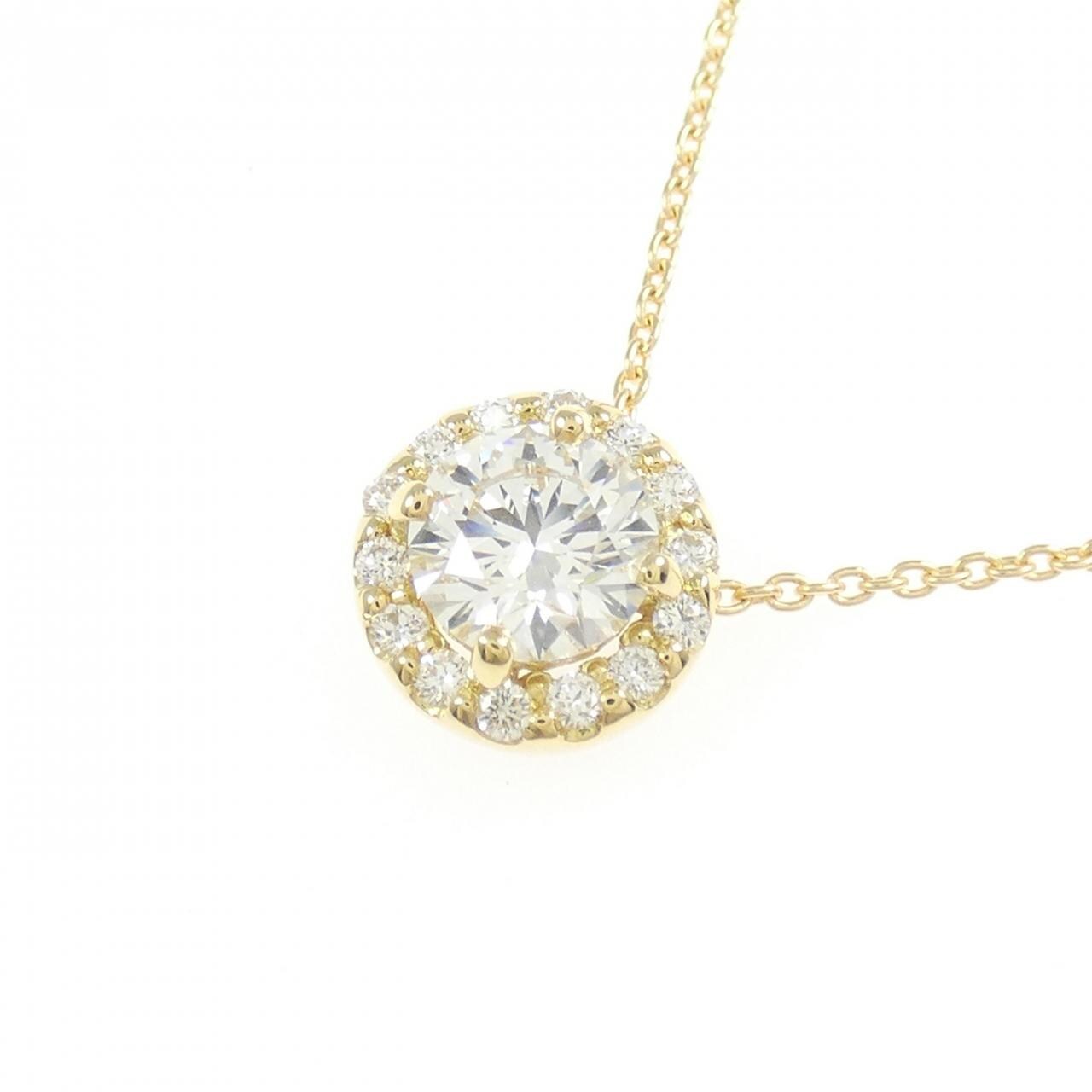 【リメイク】K18YG ダイヤモンド ネックレス 0.505CT H VS2 3EXT H&C