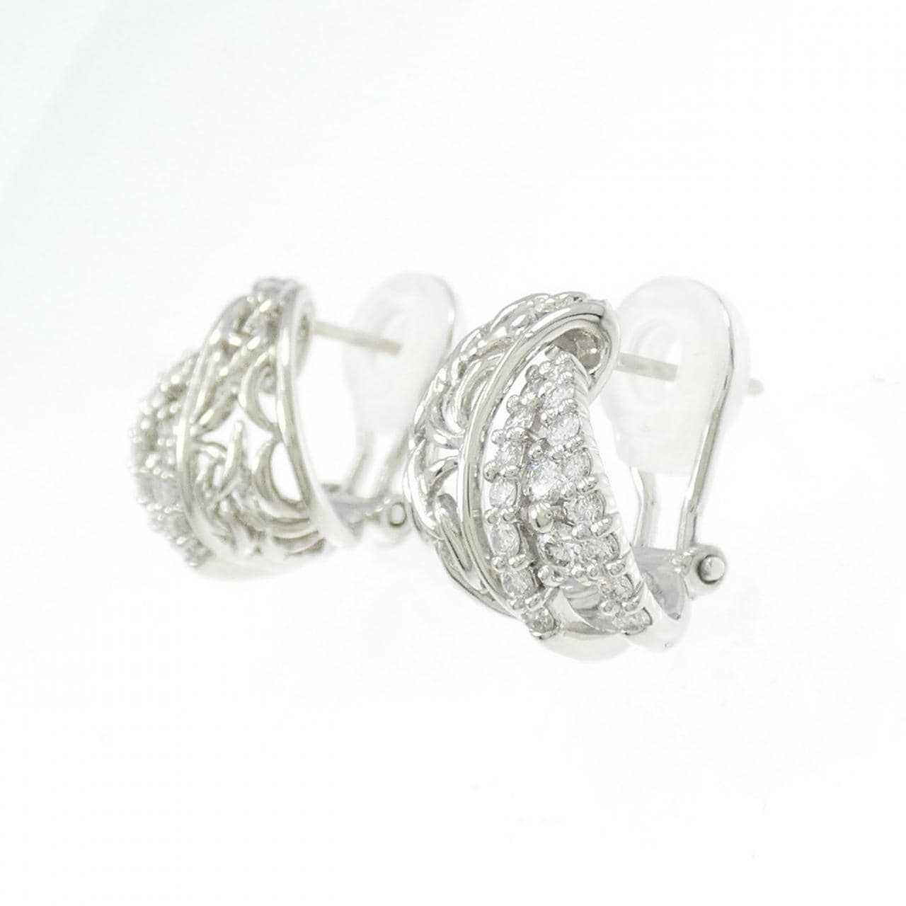 PT900 Diamond Earrings 0.55CT
