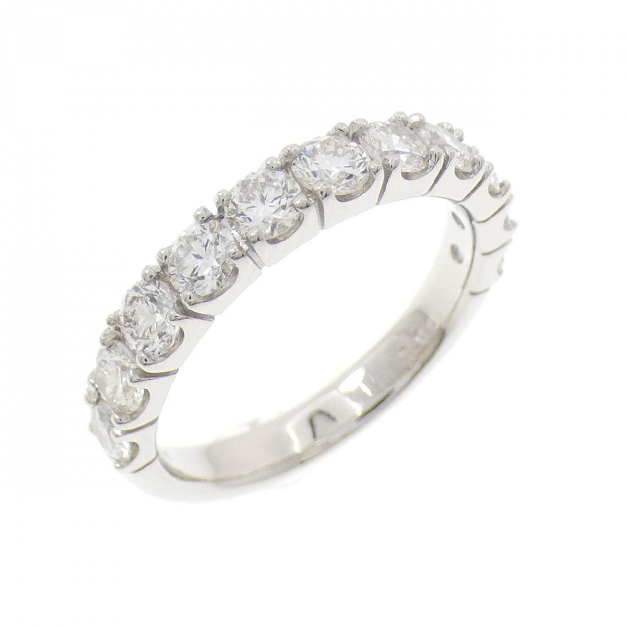 PT900 ハーフエタニティ ダイヤモンド リング 1.00CT