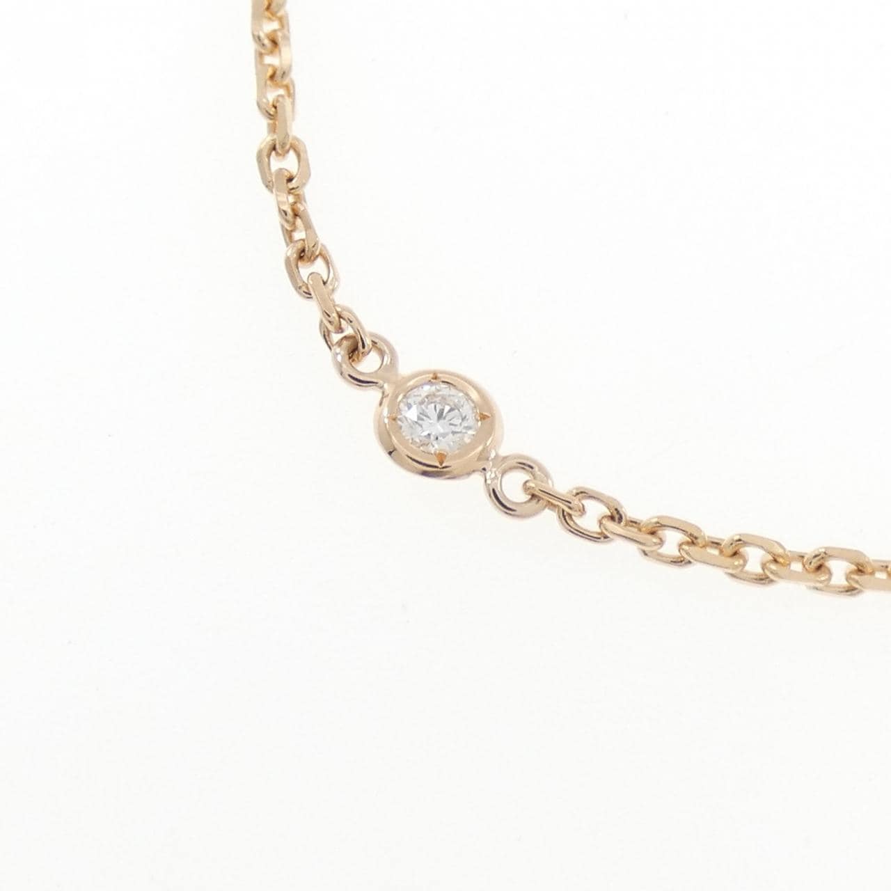 K18PG ダイヤモンド ネックレス 0.04CT