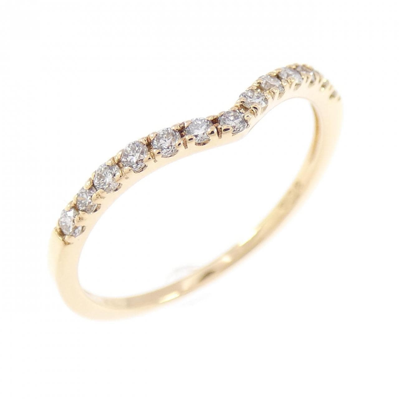 K18YG ダイヤモンド リング 0.12CT
