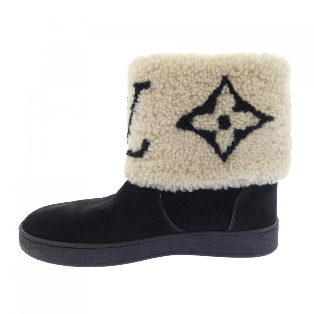ルイヴィトン LOUIS VUITTON SNOW DROP FLAT ANKLE スノードロップライン ブーツ