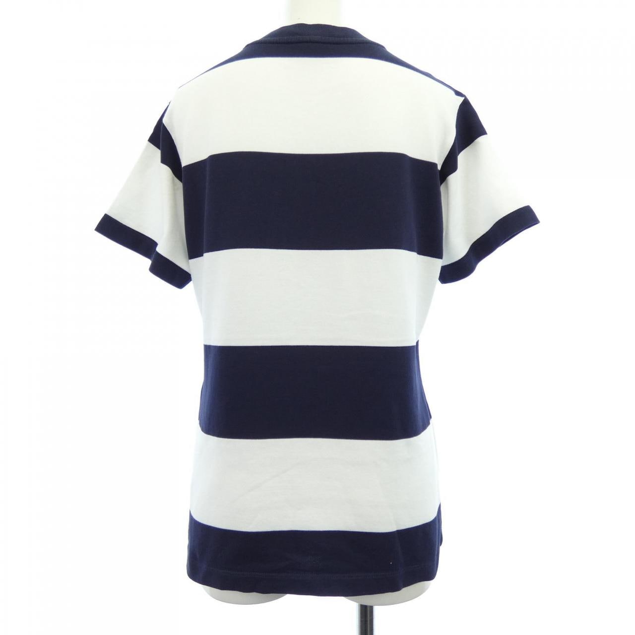 LOUIS VUITTON Striped Monogram Pocket T-Shirt FMTS13LO7