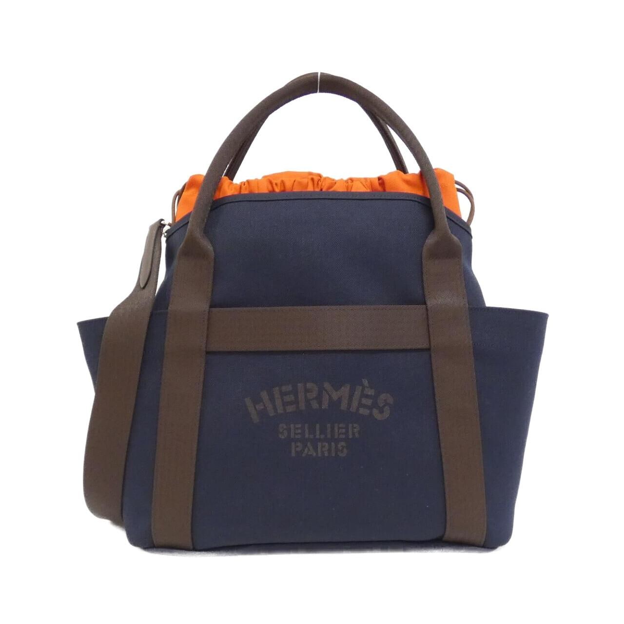 ♡コメ必！W HERMES エルメス タムール カゴバッグ サクソー GM HERMES - 素材超希少！エルメス カゴバッグ サクソータムール の