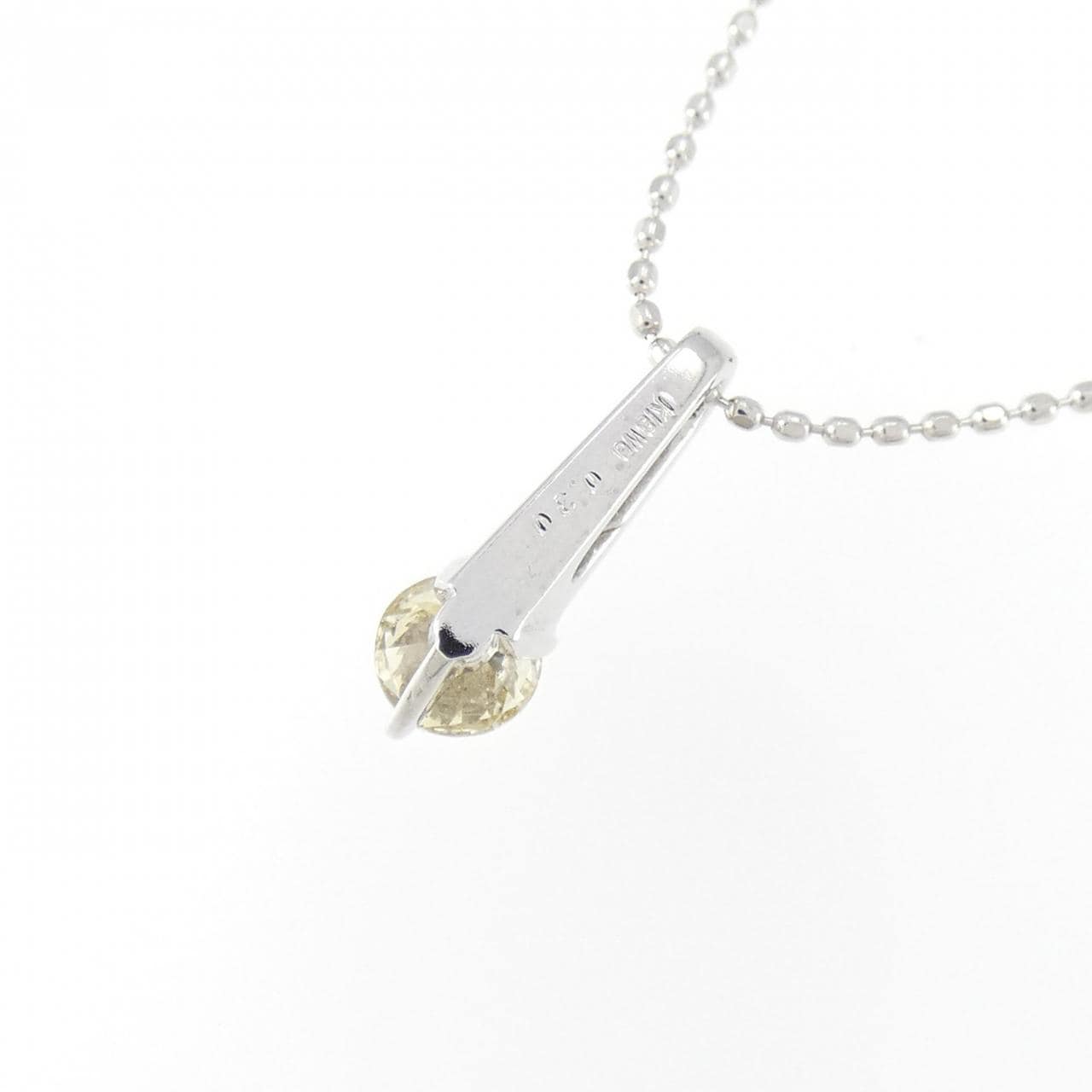 K18WG ダイヤモンド ネックレス 0.30CT