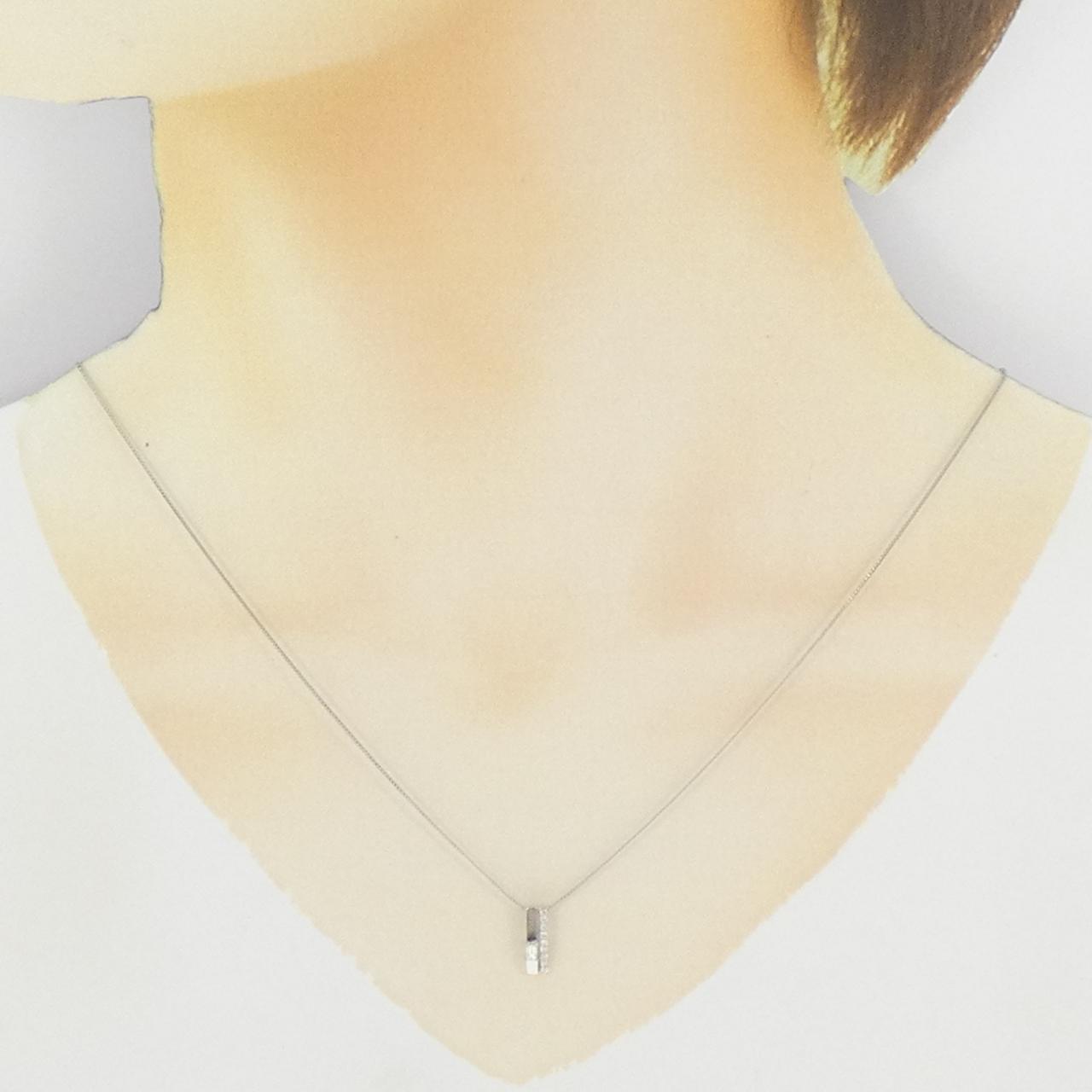【新品】PT900/PT850 ダイヤモンド ネックレス 0.12CT