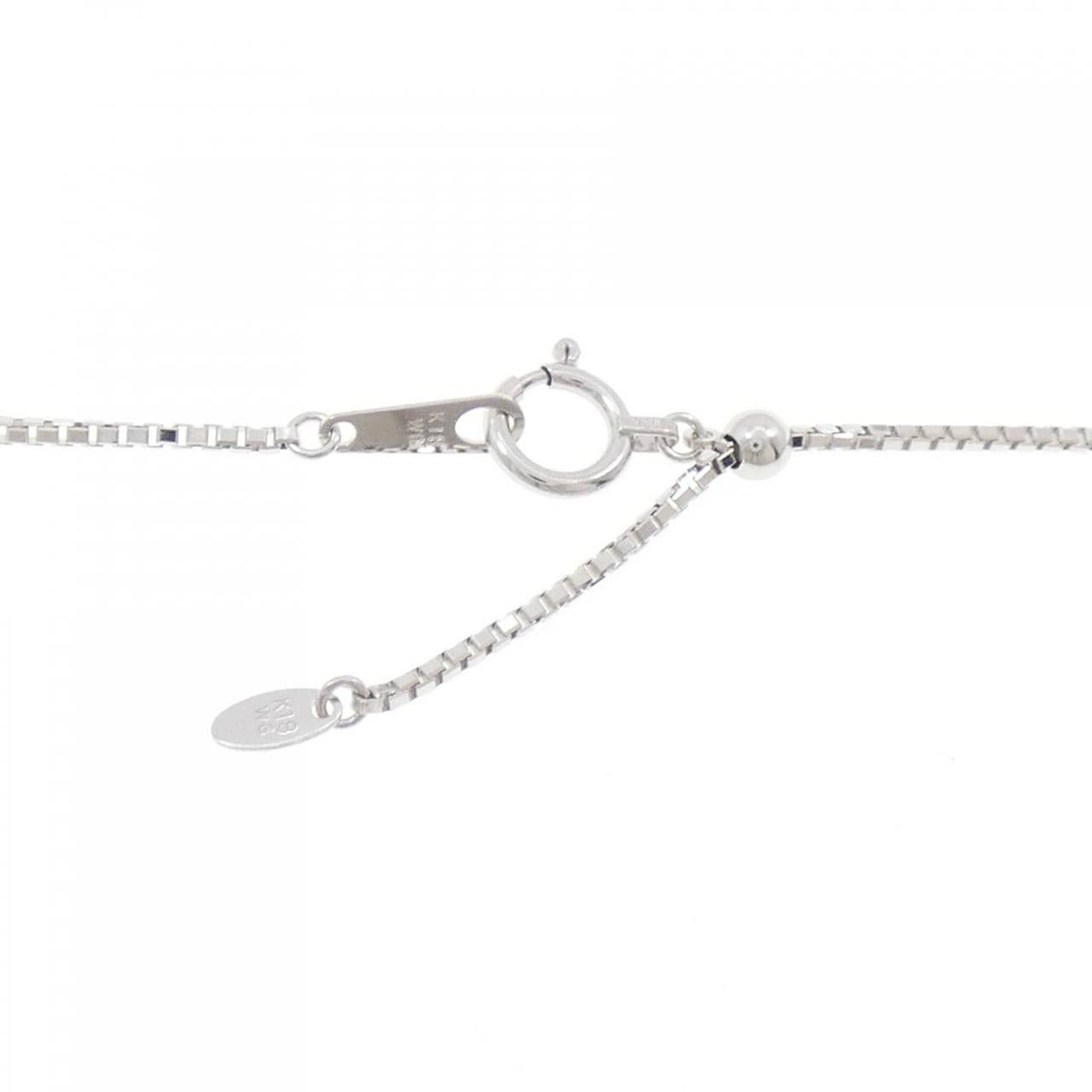 K18WG イニシャルA ダイヤモンド ネックレス 0.50CT