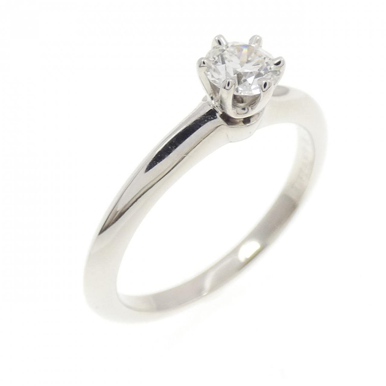 ティファニー クラシックソリティア リング 0.23CT H IF