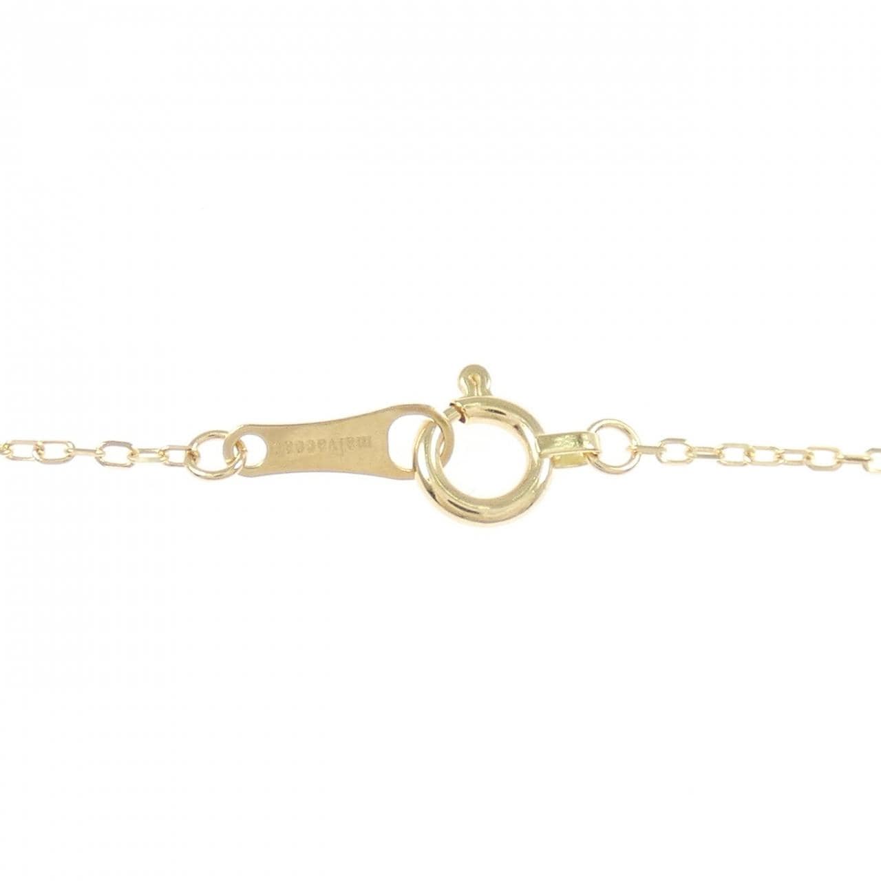 K18YG ホースシュー ダイヤモンド ネックレス 0.12CT