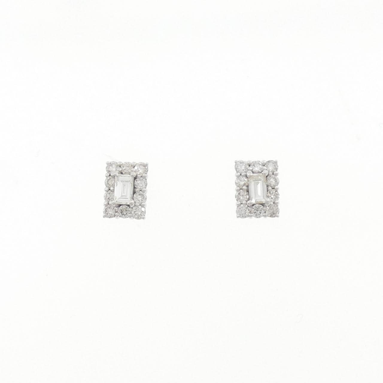 K18WG ダイヤモンド ピアス 0.50CT