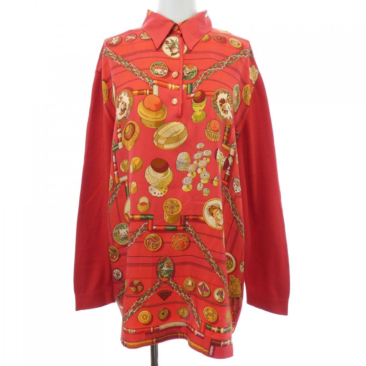 【ヴィンテージ】エルメス HERMES PETITE MAIN ツイルレーヌ. トップス