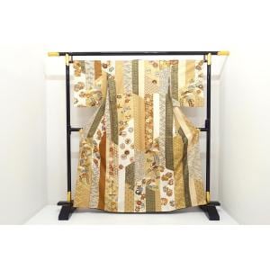 Homongi, Yuzen gold color processing, embroidered