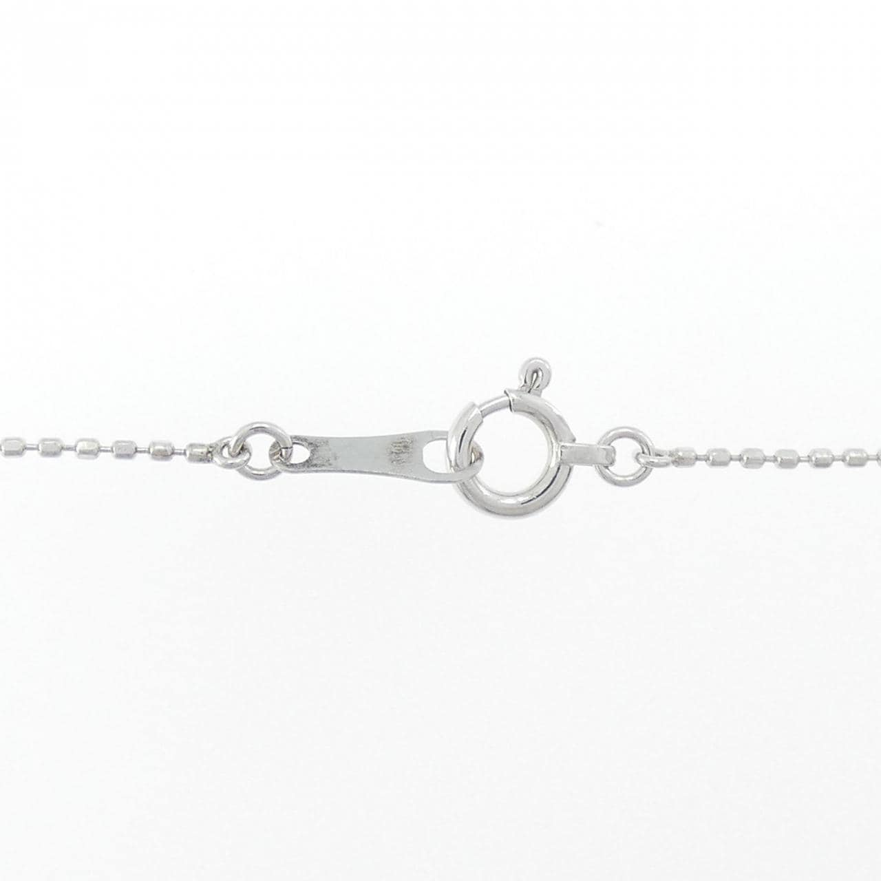 K18WG/PT950 2WAY ダイヤモンド ネックレス 0.02CT