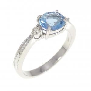 【リメイク】PT アクアマリン リング 0.77CT