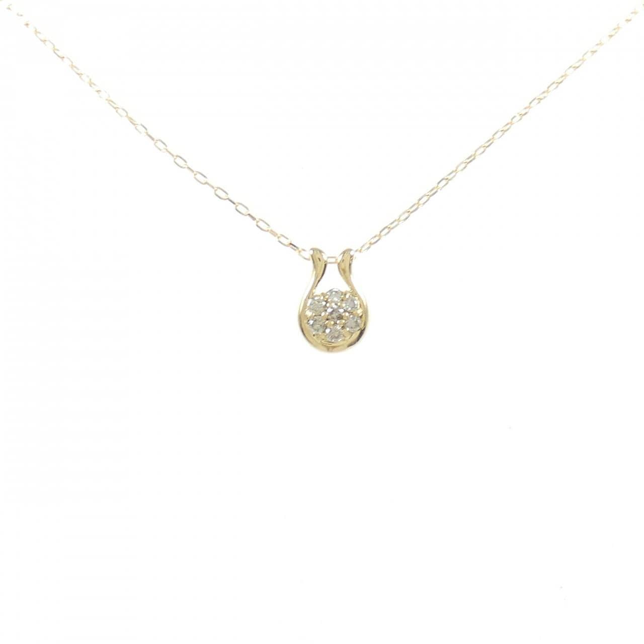 K18YG ダイヤモンド ネックレス 0.14CT