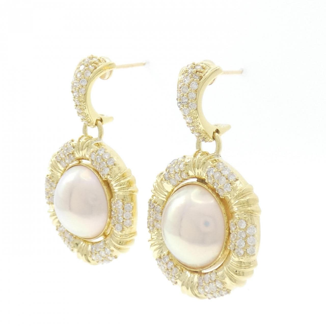 K18YG マベパール ピアス