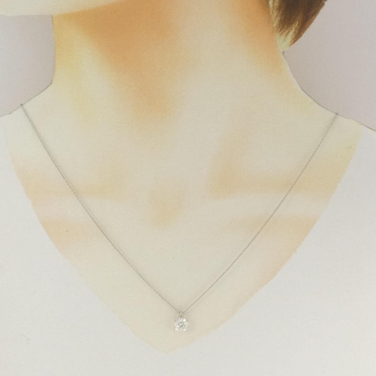 【リメイク】PT900/PT850 ダイヤモンド ネックレス 1.110CT G I1 Good