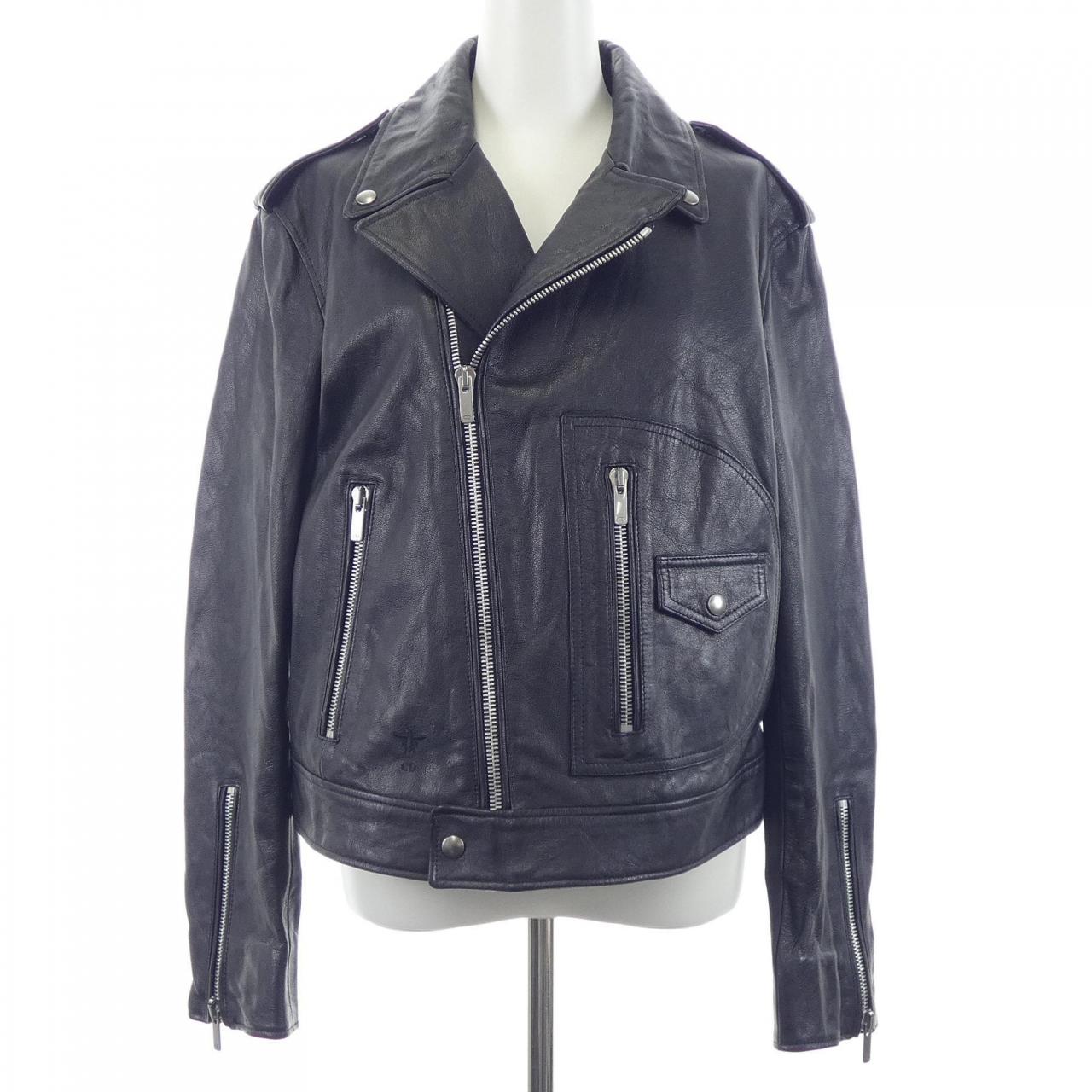 クリスチャンディオール CHRISTIAN DIOR 8C25272WA210 レザーライダースジャケット