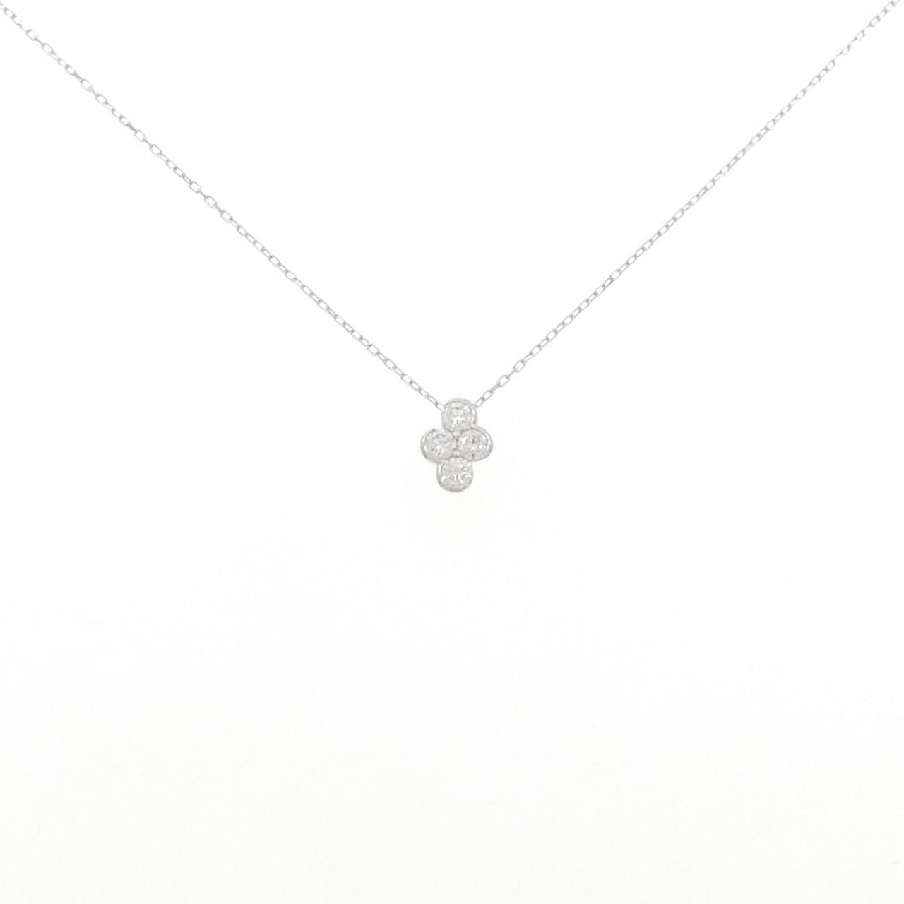 K18WG ダイヤモンド ネックレス 0.30CT
