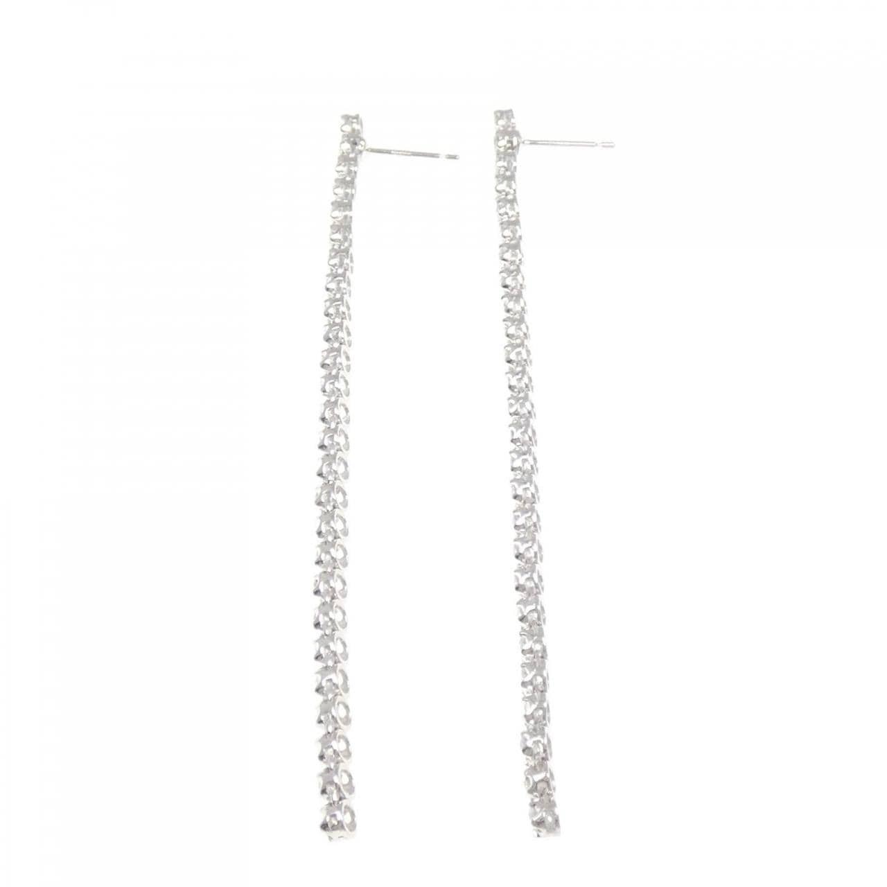 PT900/K18WG鑽石耳環