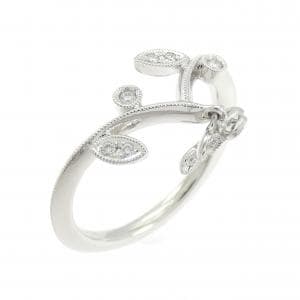 PT900 フラワー ダイヤモンド リング 0.07CT