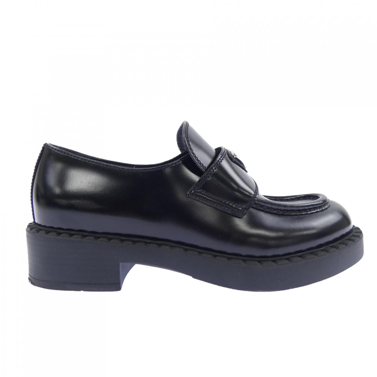 プラダ PRADA チョコレート ローファー トライアングルロゴ 1D246M シューズ