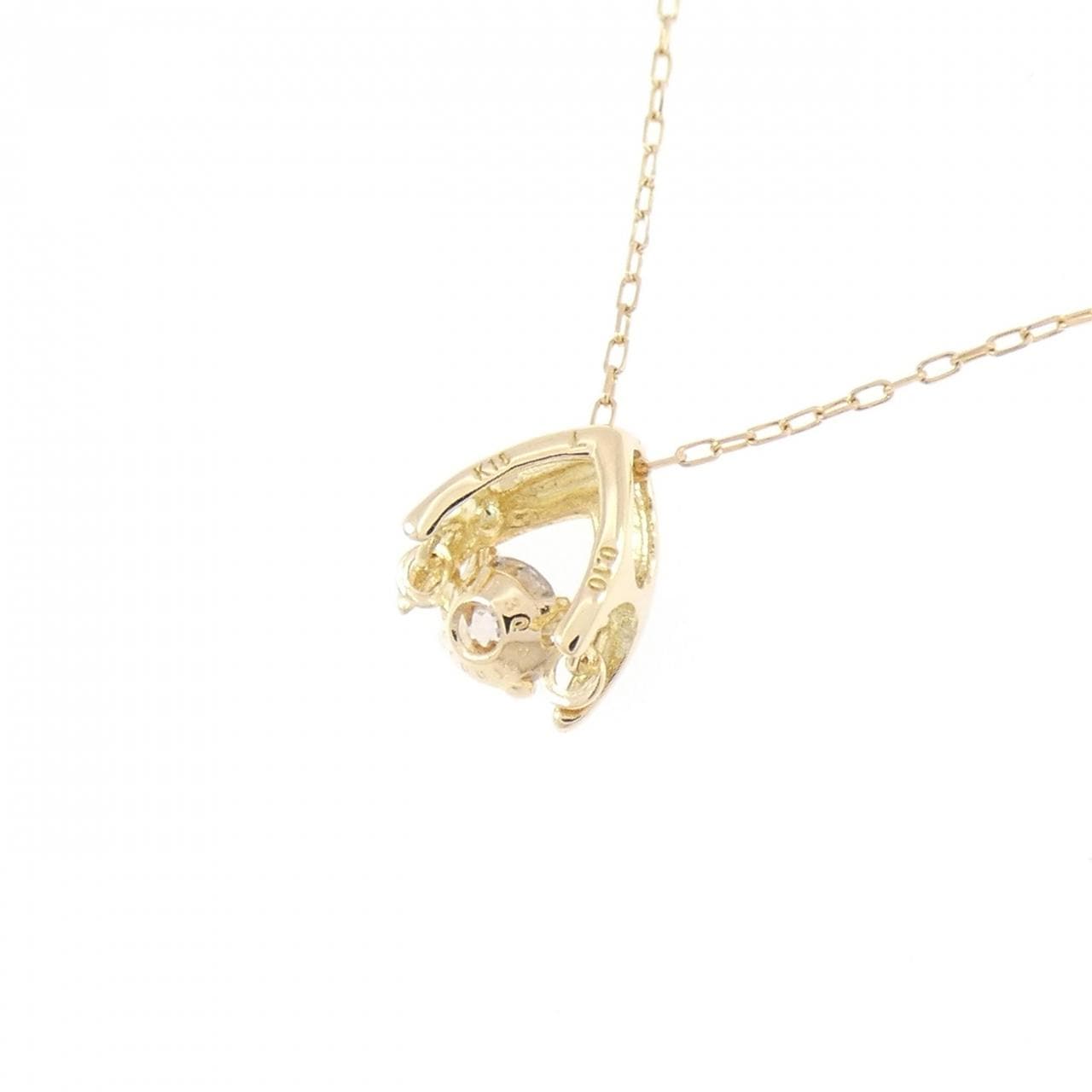 K18YG ダイヤモンド ネックレス 0.10CT