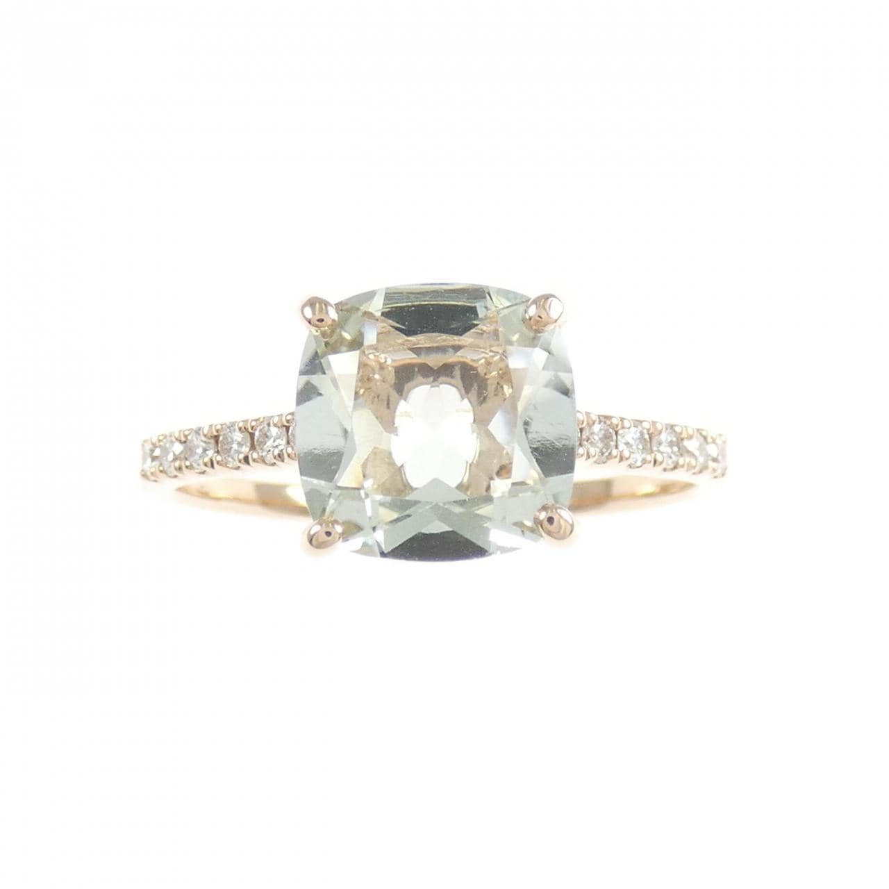 K18PG クオーツ リング 1.72CT