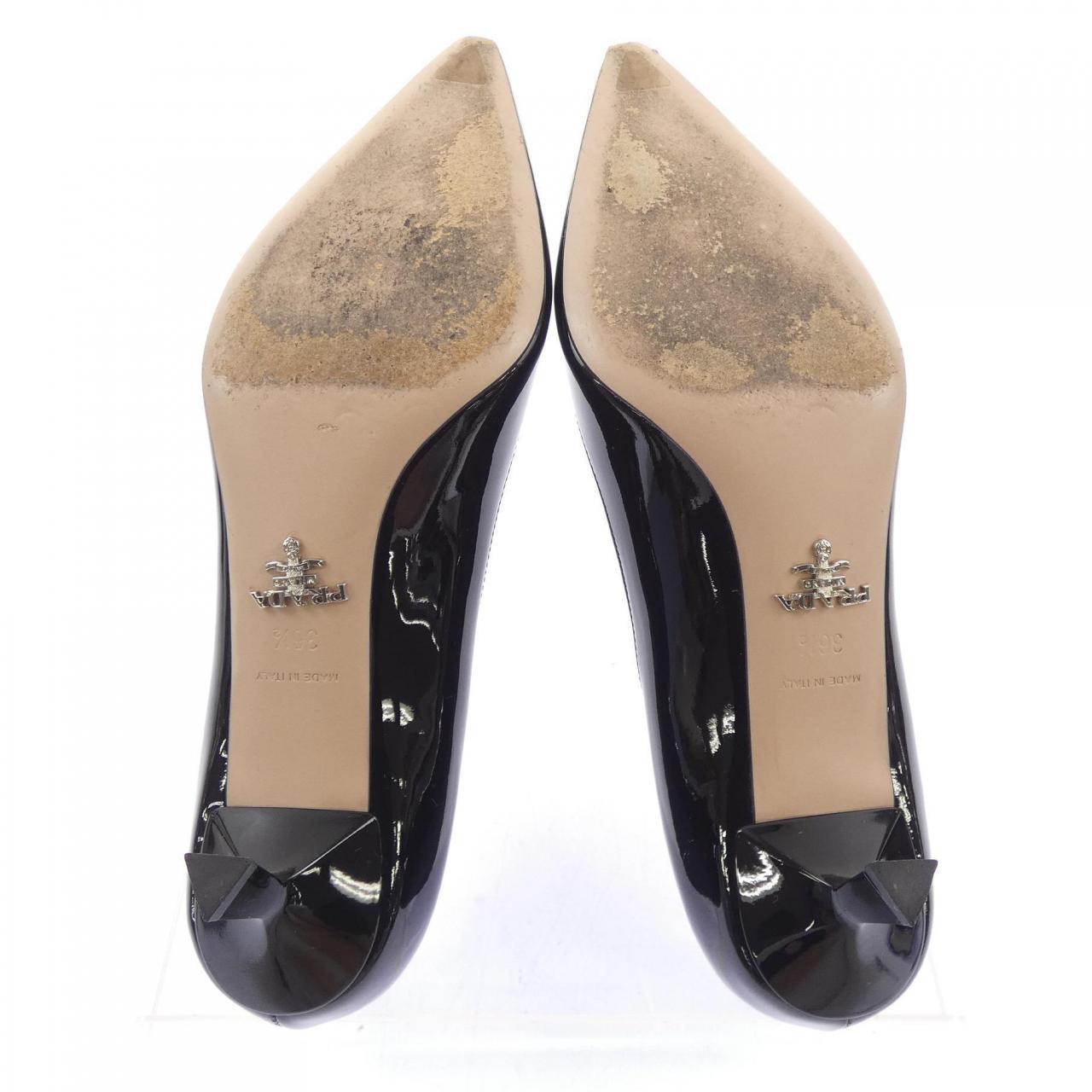 プラダ PRADA トライアングルロゴ 1I154N パンプス