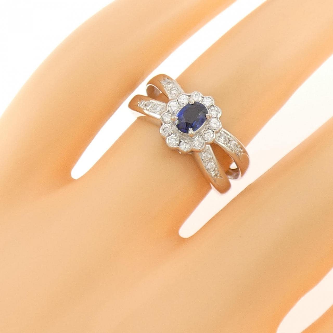PT900 サファイヤ リング 0.36CT