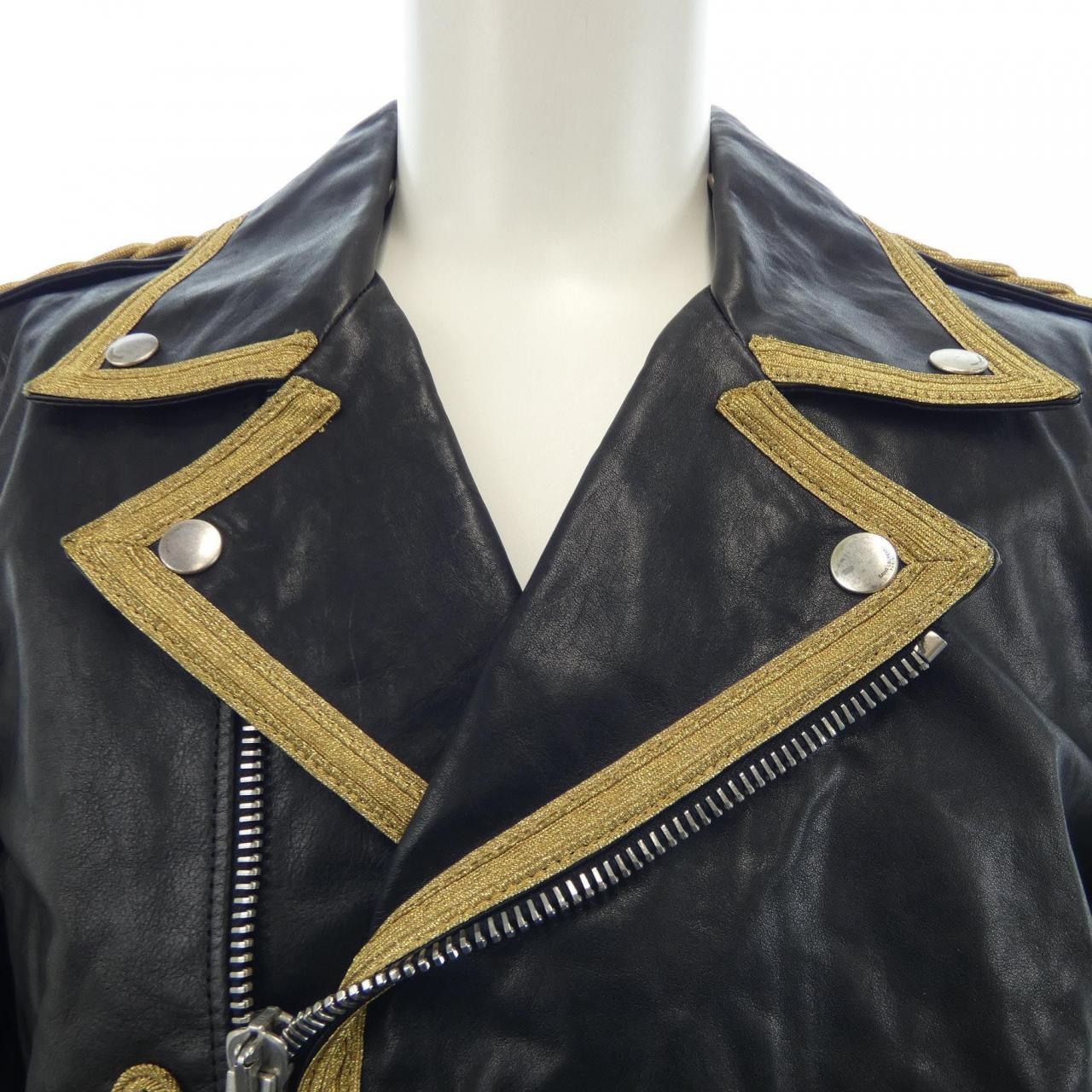 サンローラン SAINT LAURENT 372996 Y5HF1 レザーライダースジャケット