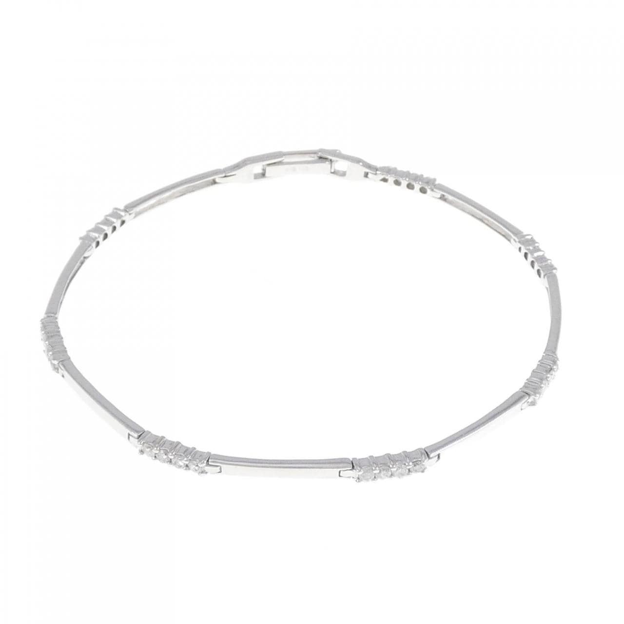 K18WG Diamond bracelet 0.56CT