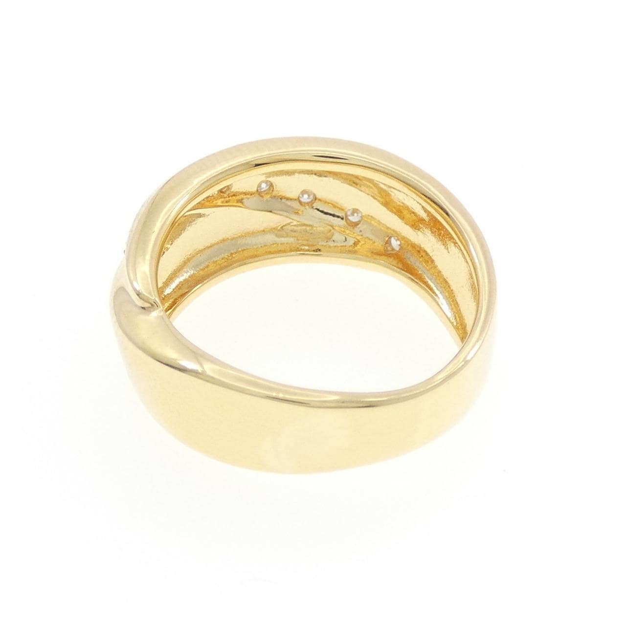 K18YG ダイヤモンド リング 0.04CT