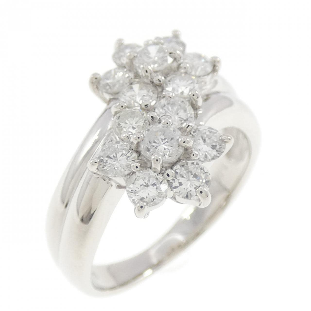 PT900 フラワー ダイヤモンド リング 1.00CT