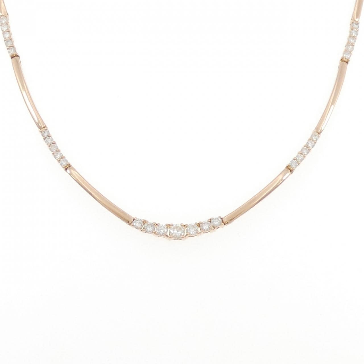 K18PG ダイヤモンド ネックレス 1.00CT