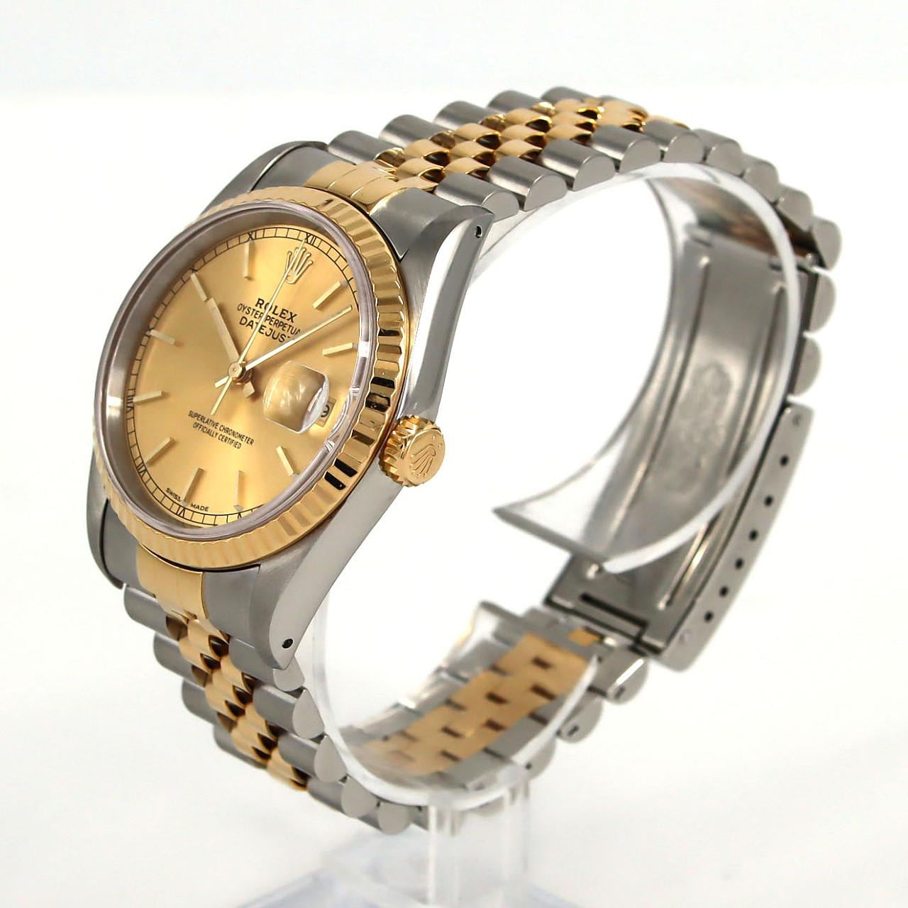 ロレックス デイトジャスト 16233 SSxYG 自動巻 X番