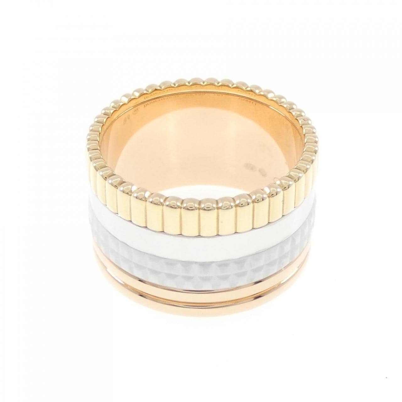 ブシュロン キャトル ホワイト リング ラージ リング